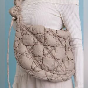 Carry All Shoulder Quilted Puffer Bag
